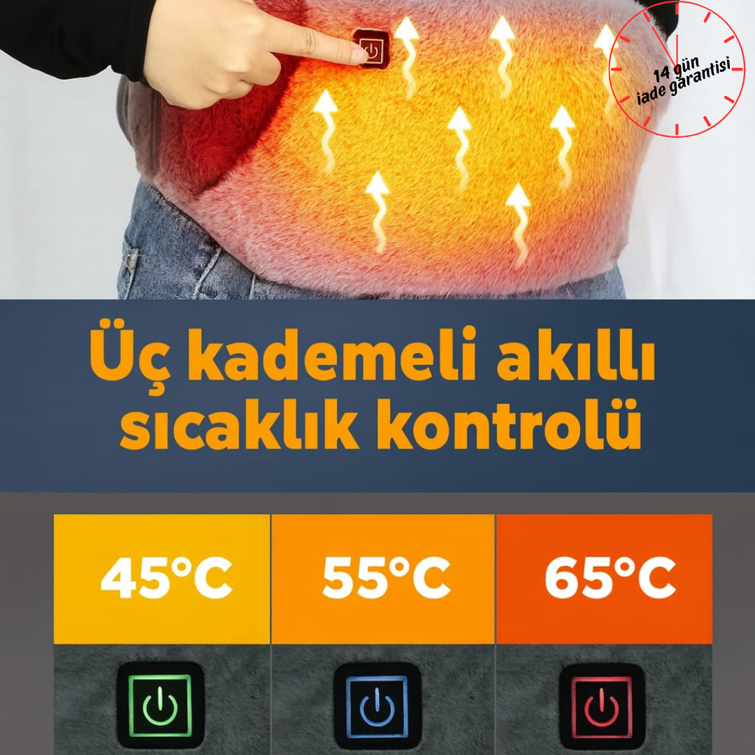 LUMERA®  USB ISITMALI BEL KEMERİ
