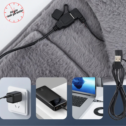 LUMERA®  USB ISITMALI BEL KEMERİ