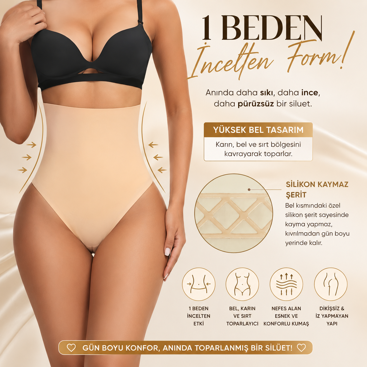 LUMERA Görünmez Yüksek Bel String Korse