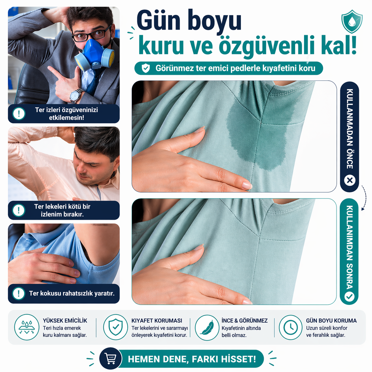 LUMERA Ter Lekesi Önleyici İç Tişört