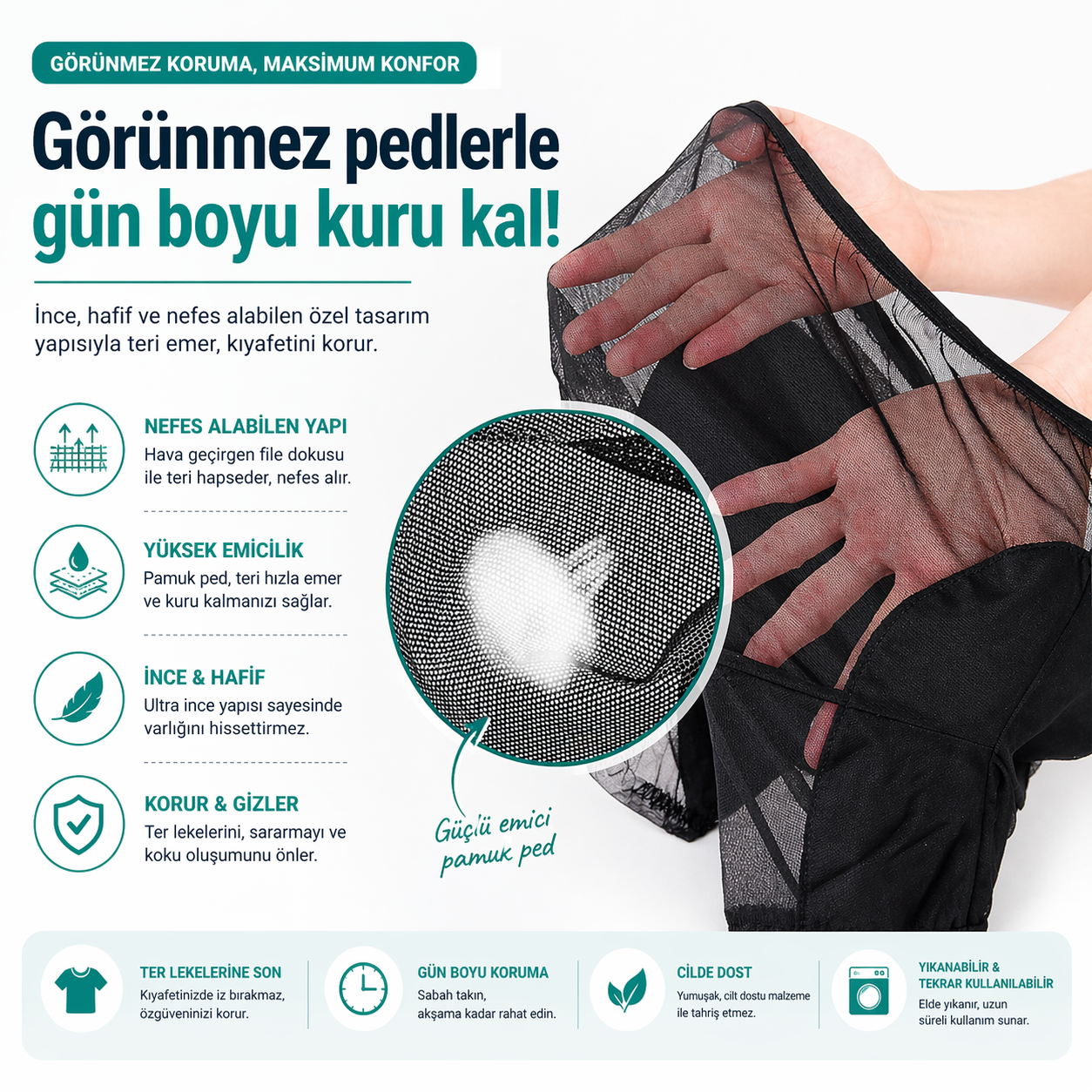 LUMERA Ter Lekesi Önleyici İç Tişört