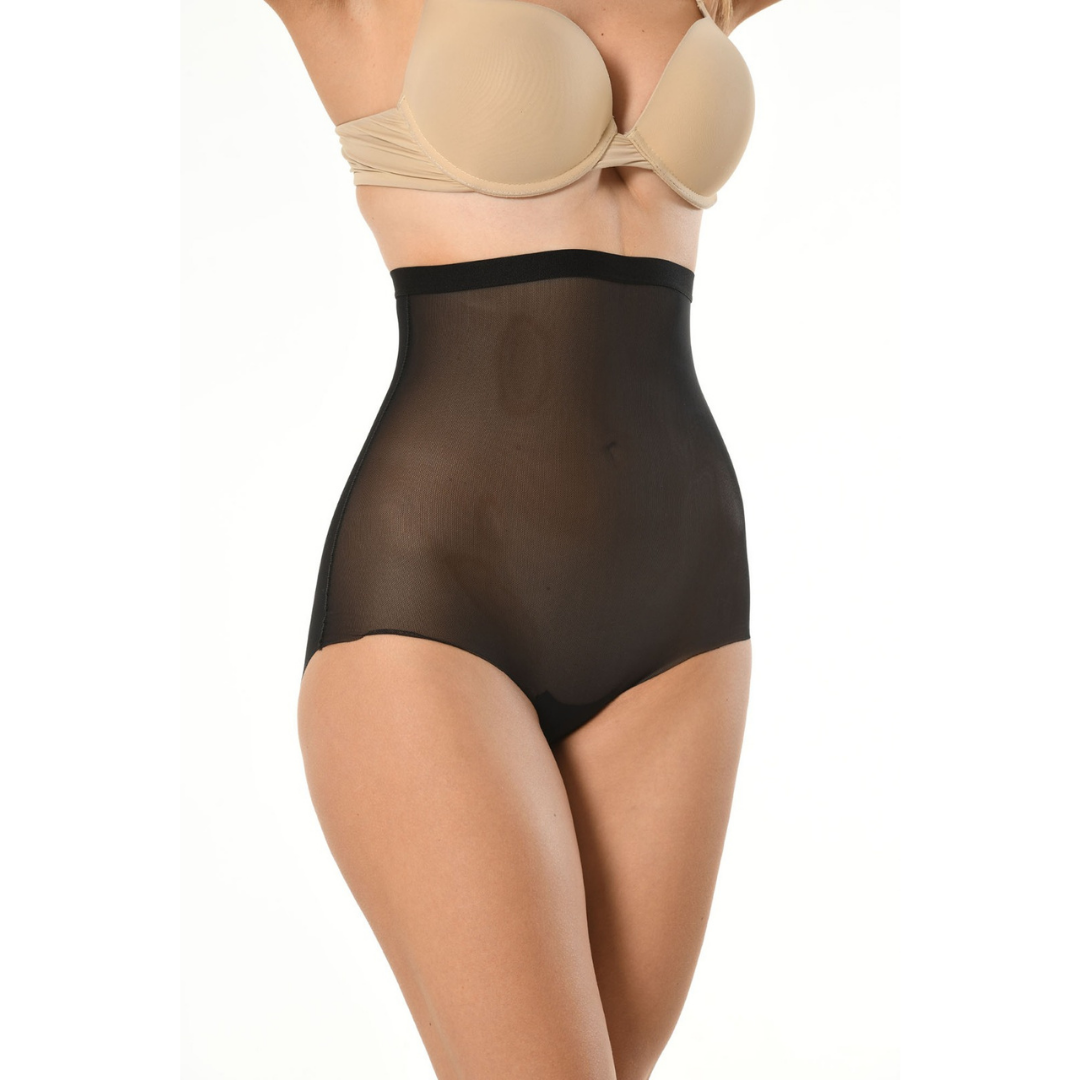 LUMERA Yüksek Bel Hayalet Tül Slip Korse (Dikişsiz/2 Beden İncelten Etki)